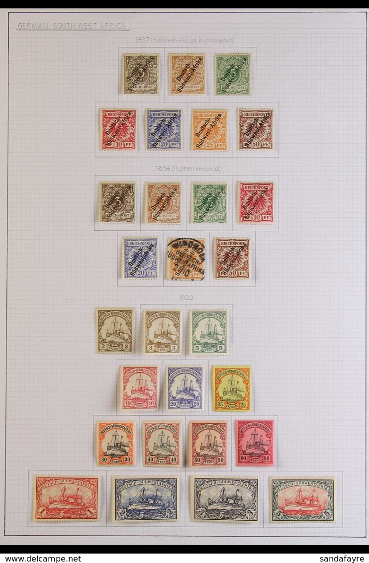 GERMAN SOUTH WEST AFRICA  1897-1906 MINT COLLECTION Incl. 1897-9 Set With 3pf Shade, Plus 25pf & 50pf Values (only Sold  - Andere & Zonder Classificatie