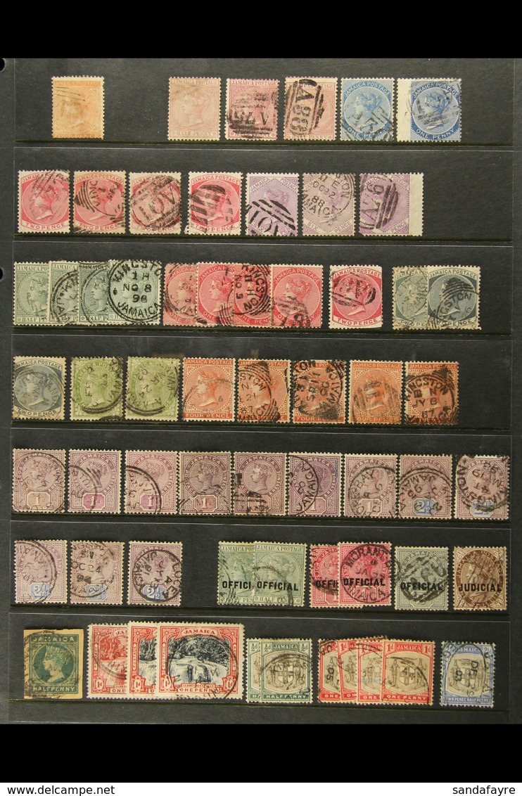 1860-1958 MINT & USED RANGES  On Stock Pages, Inc 1850-70 4d Used, 1938-52 Vals To 10s Both Perf Types NHM And Set Used, - Jamaica (...-1961)