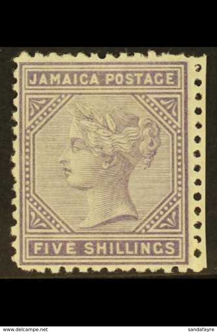 1875  5s Lilac, SG 15, Mint With Part Right Sheet Margin, Couple Of Shorter Perfs. For More Images, Please Visit Http:// - Giamaica (...-1961)