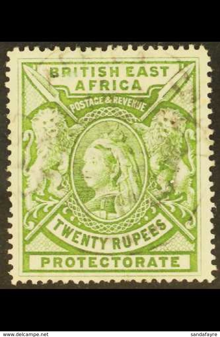 1897-03  20r Pale Green, SG 98, Used With Light Indistinct Circular Cancellation. For More Images, Please Visit Http://w - Vide