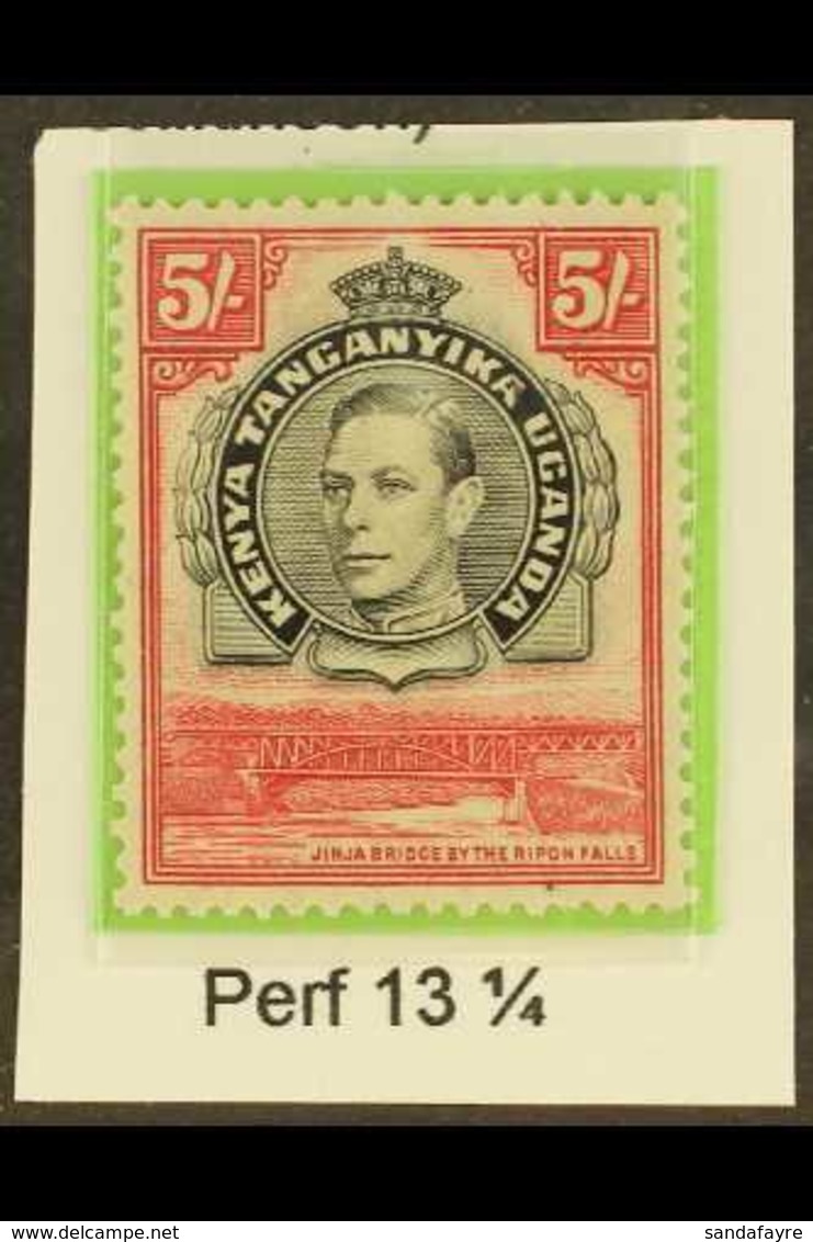 1938  5s Black And Carmine, Perf 13¼, SG 148, Fine Mint. For More Images, Please Visit Http://www.sandafayre.com/itemdet - Vide