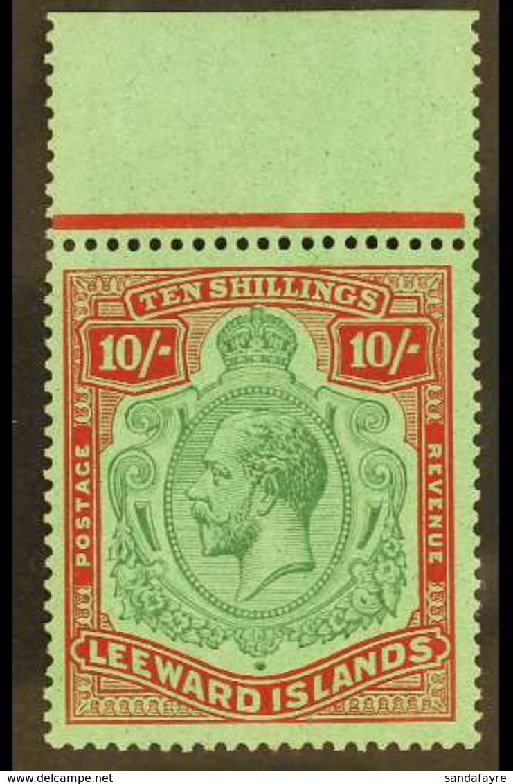 1921-32  10s Green And Red / Green, SG 79, Never Hinged Mint. For More Images, Please Visit Http://www.sandafayre.com/it - Leeward  Islands