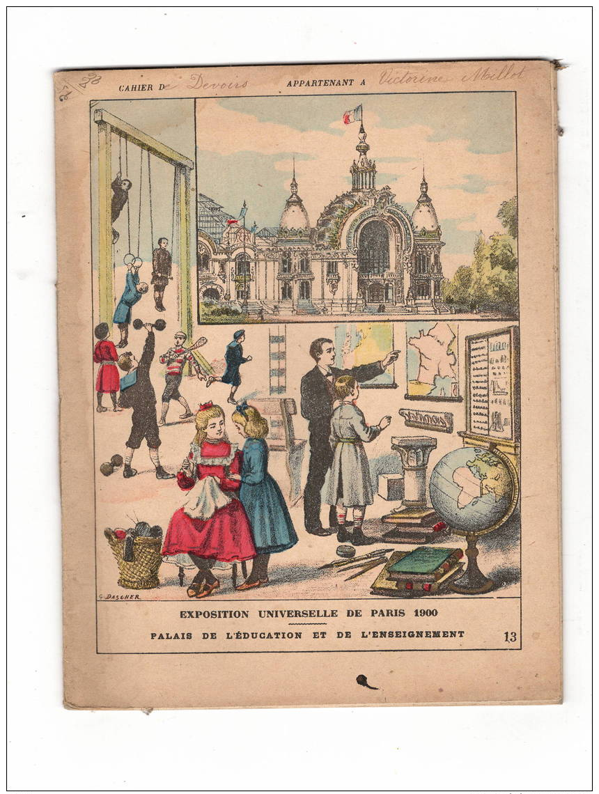 Cahier école,  1903, Complet, Illustration Exposition Universelle Paris 1900  TTTB état - Other & Unclassified