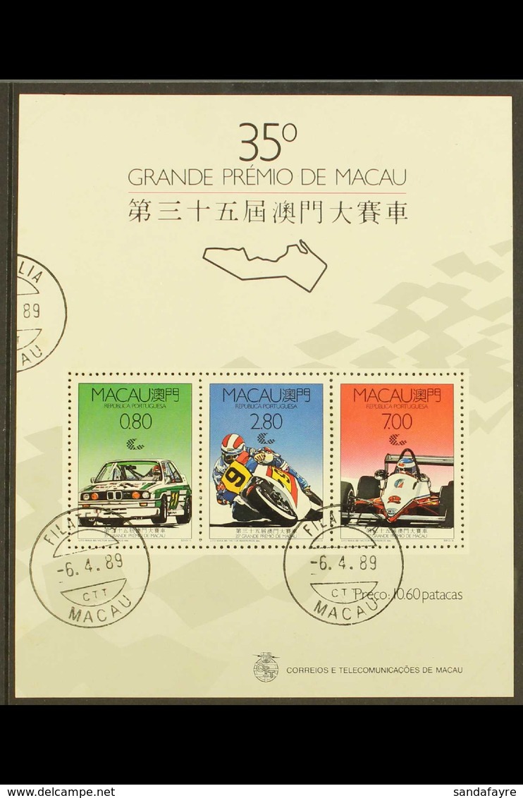 1988  Grand Prix Miniature Sheet, SG MS 684, Very Fine Cds Used (1 M/s) For More Images, Please Visit Http://www.sandafa - Andere & Zonder Classificatie