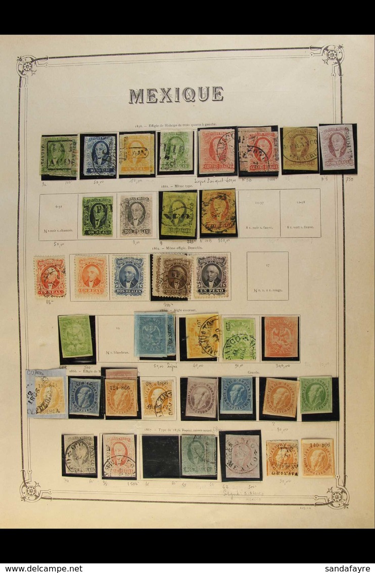 1856 - 1965 EXTENSIVE COLLECTION ON YERT PRINTED PAGES  Old Time Mint And Used Collection With Most Issues Prior To 1940 - Mexique