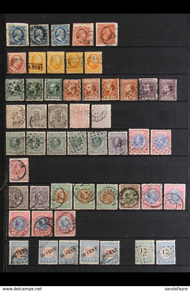 1852-1910's FINE USED 'PREMIUM HOLDING'.  An Interesting Assembly With Many Better Stamps & Postmark Interest Presented  - Altri & Non Classificati