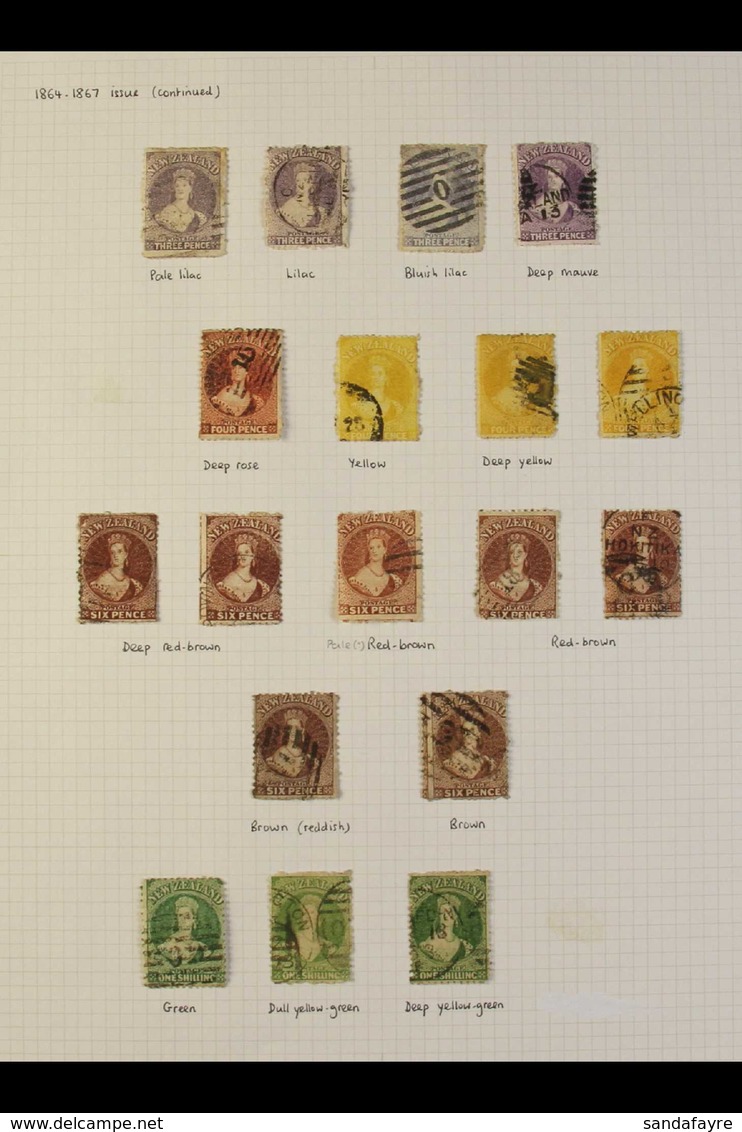 1864-73 PERFORATED "CHALONS" COLLECTION  A Used Collection With A Good Range Of Shades Presented On Album Pages Which In - Other & Unclassified