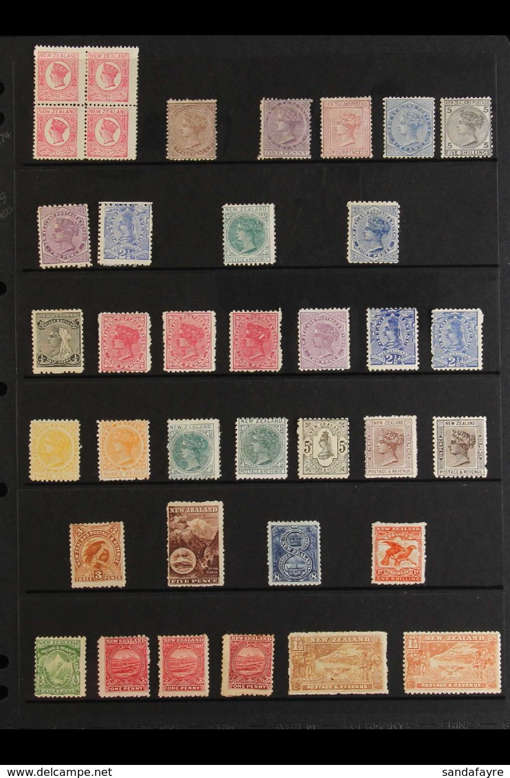 1874-1907 OLD TIME MINT COLLECTION.  An Attractive Collection Of Mint & Unused Issues Presented On Stock Pages. Includes - Andere & Zonder Classificatie