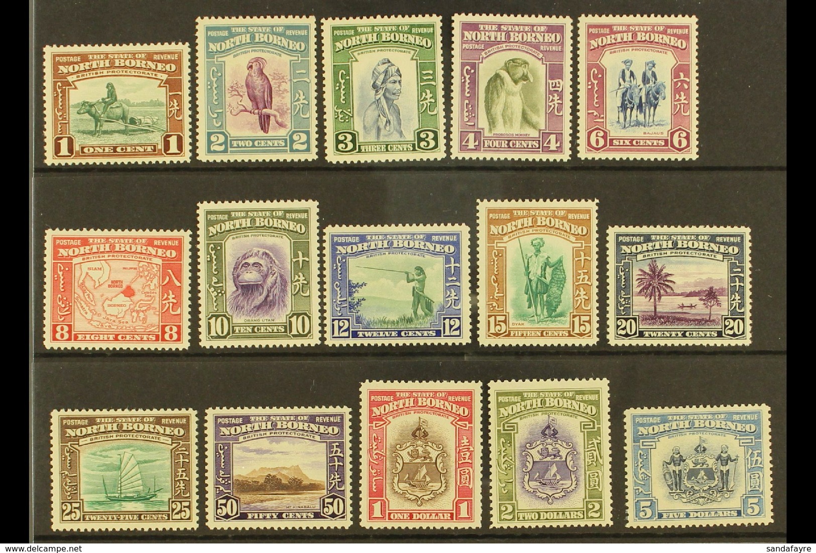 1939  Pictorials Complete Set, SG 303/17, Very Fine Mint, Lovely Fresh Colours, Attractive. (15 Stamps) For More Images, - Borneo Del Nord (...-1963)