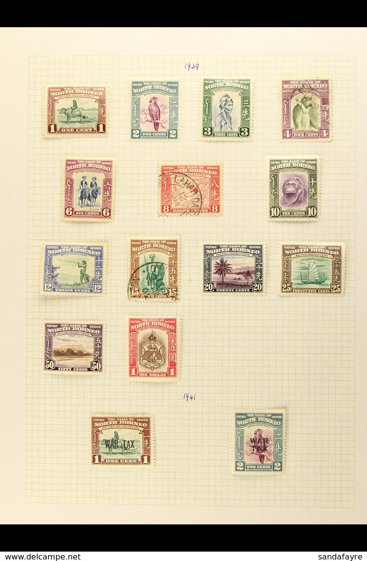 1939-52 CLEAN ALL DIFFERENT COLLECTION  A Chiefly Fine Mint Collection On Album Pages With Some Of The Stamps Used, Incl - Noord Borneo (...-1963)