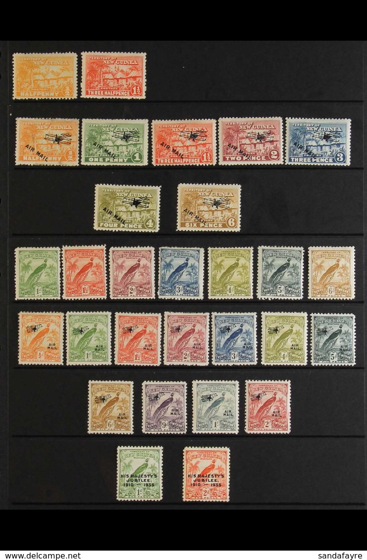 1925-1932 FINE MINT COLLECTION  Presented On Stock Pages, ALL DIFFERENT, Includes Amongst Others, The 1931 Set To 6d, 19 - Papua Nuova Guinea
