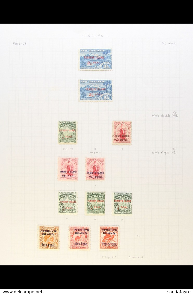 1902-1929 FINE MINT COLLECTION  On Leaves, Inc 1902 To 2½d (x2), 1903 Set, 1914-15 Set, 1917-20 Recess Set With Most Per - Penrhyn