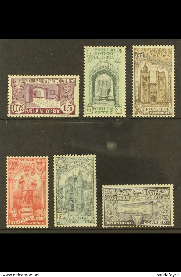 1931  700th Anniv Of Death Of St. Anthony Complete Set, Michel 553/58, SG 853/58, Fine Never Hinged Mint, Fresh. (6 Stam - Altri & Non Classificati