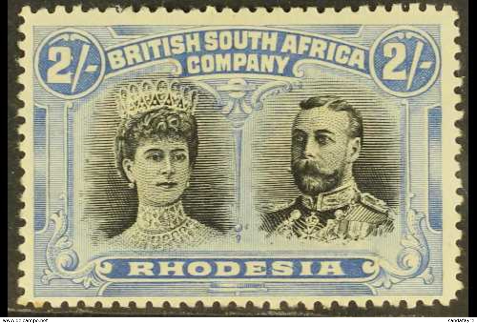 1910-13  2s Black & Ultramarine, Double Head, SG 153, Mint. For More Images, Please Visit Http://www.sandafayre.com/item - Andere & Zonder Classificatie