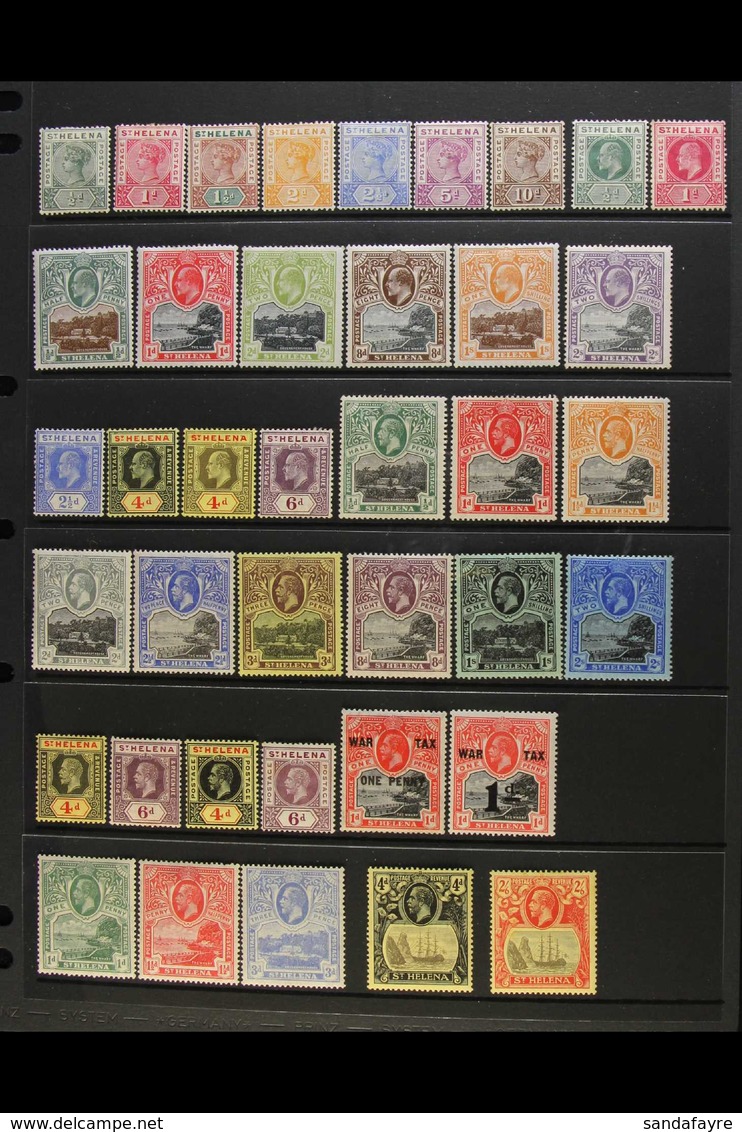 1890-1948 MINT COLLECTION  Clean Lot, Incl. 1890-7 Set, 1903 KEVII Set, 1908-11 2½d, Both 4d & 6d Ordinary Paper, 1912-1 - Sint-Helena