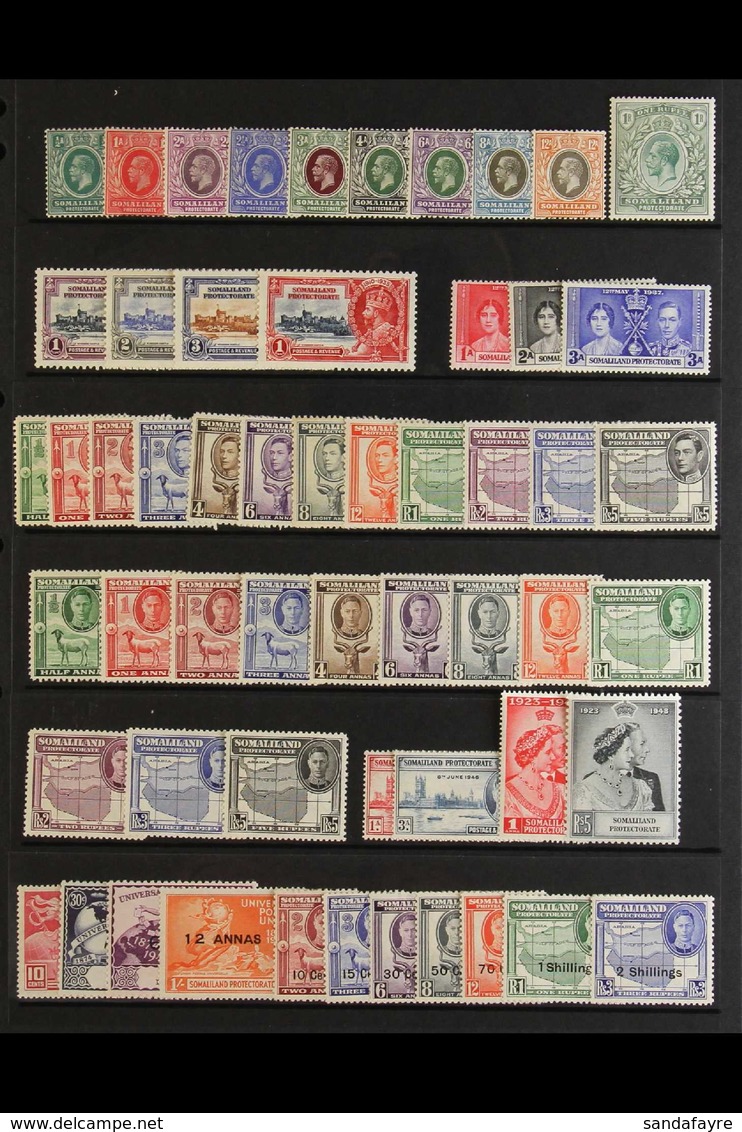 1921-51 FINE MINT COLLECTION  Presented On A Stock Page & Includes 1921 Set To 1r, 1935 Jubilee Set, KGVI Omnibus Sets,  - Somaliland (Protettorato ...-1959)