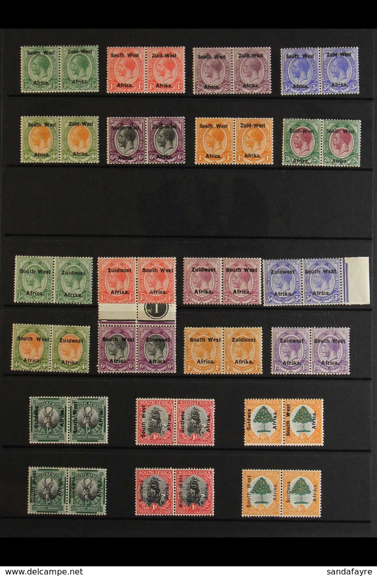 1923-1954 VERY FINE MINT / NHM COLLECTION  An Attractive Collection With Many Complete Sets Presented On A Series Of Sto - Africa Del Sud-Ovest (1923-1990)