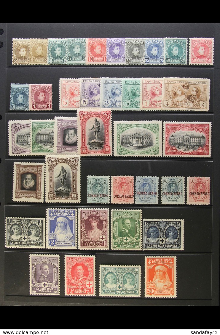 1901-29 FINE MINT COLLECTION  Presented Chronologically On Stock Pages. Includes 1901-05 Alfonso Set To 1p (ex 40c Olive - Altri & Non Classificati