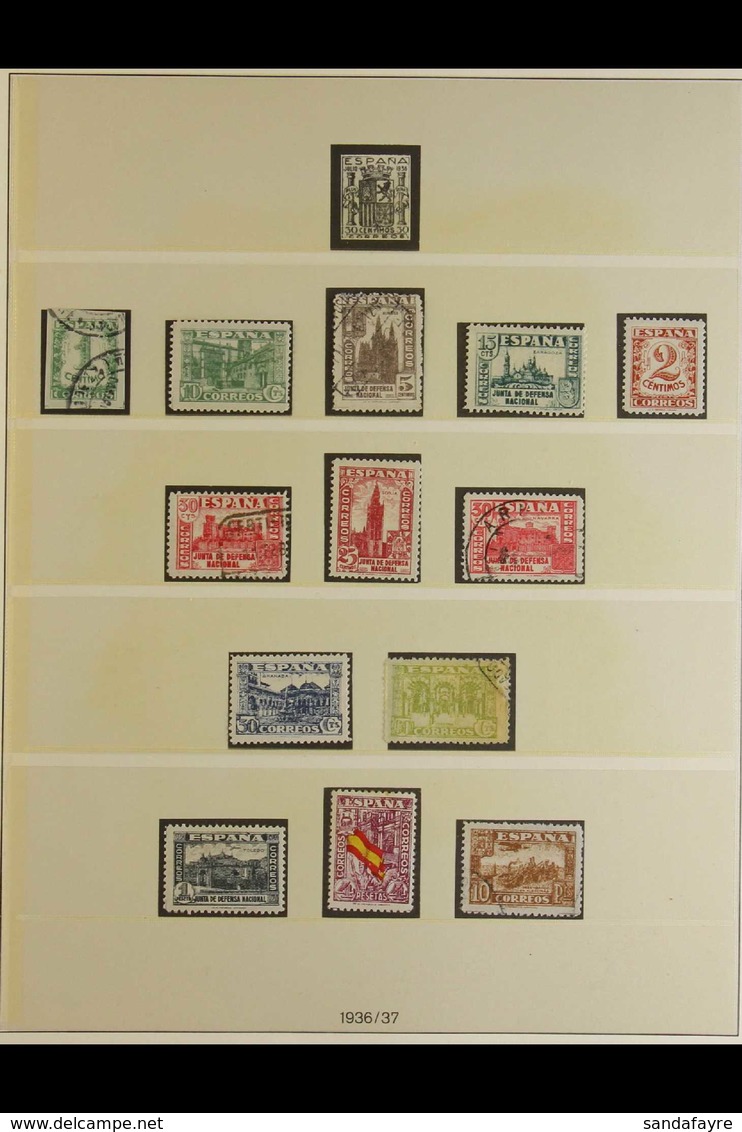 1936-59 GOOD COLLECTION IN AN ALBUM  A Mint And Used Collection In A Printed Album Which Includes (National State) 1936- - Andere & Zonder Classificatie