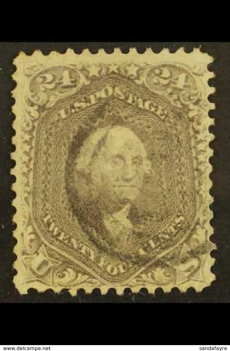 1861-6  24c Grey, Perf.12, Scott 78b, Fine Used, Light Cancel. For More Images, Please Visit Http://www.sandafayre.com/i - Altri & Non Classificati