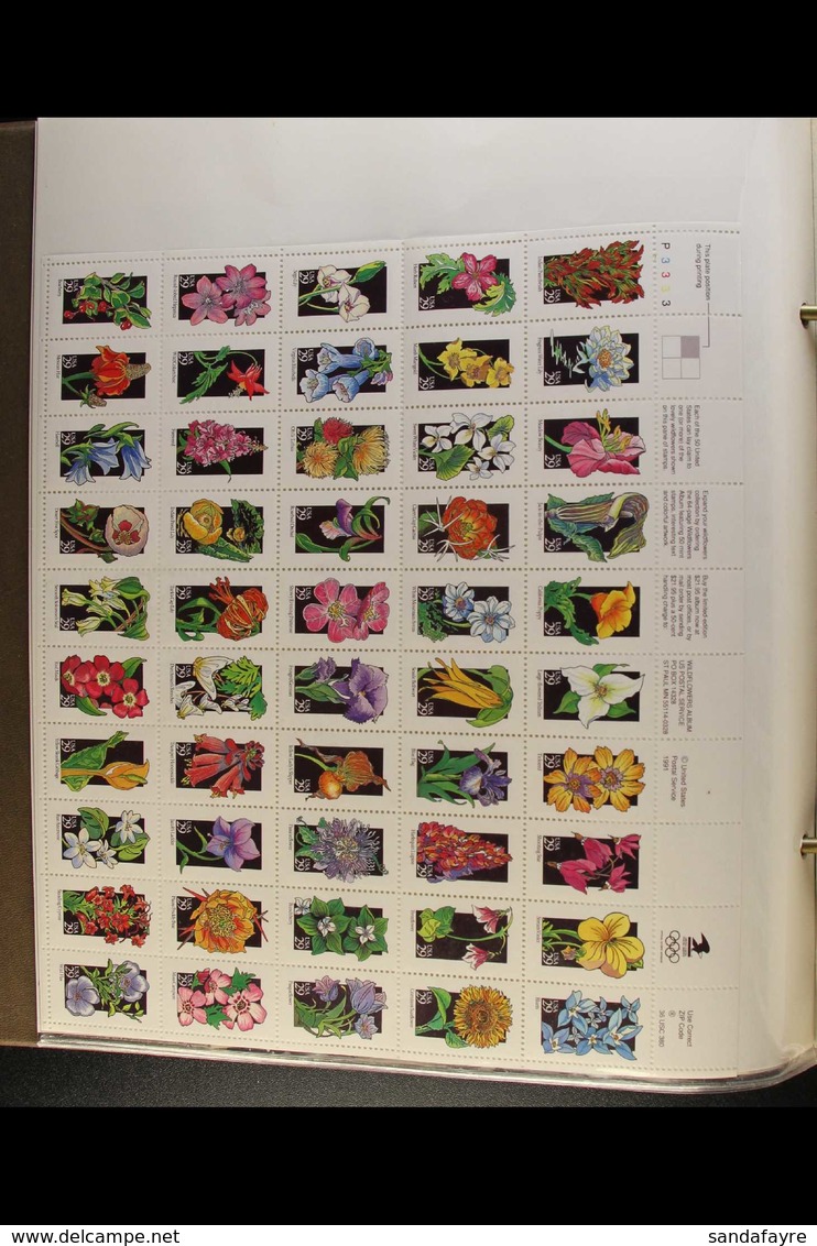 SHEETLETS AND SE-TENANT STRIPS COLLECTION  A 1970's To 1990's Never Hinged Mint Collection In An Album Which Includes Fo - Altri & Non Classificati