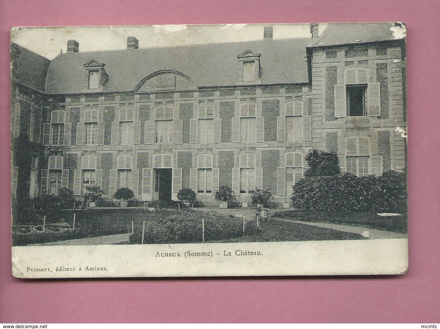 CPA   Très Abîmée -  Acheux (Somme) - Le Château - Acheux En Amienois