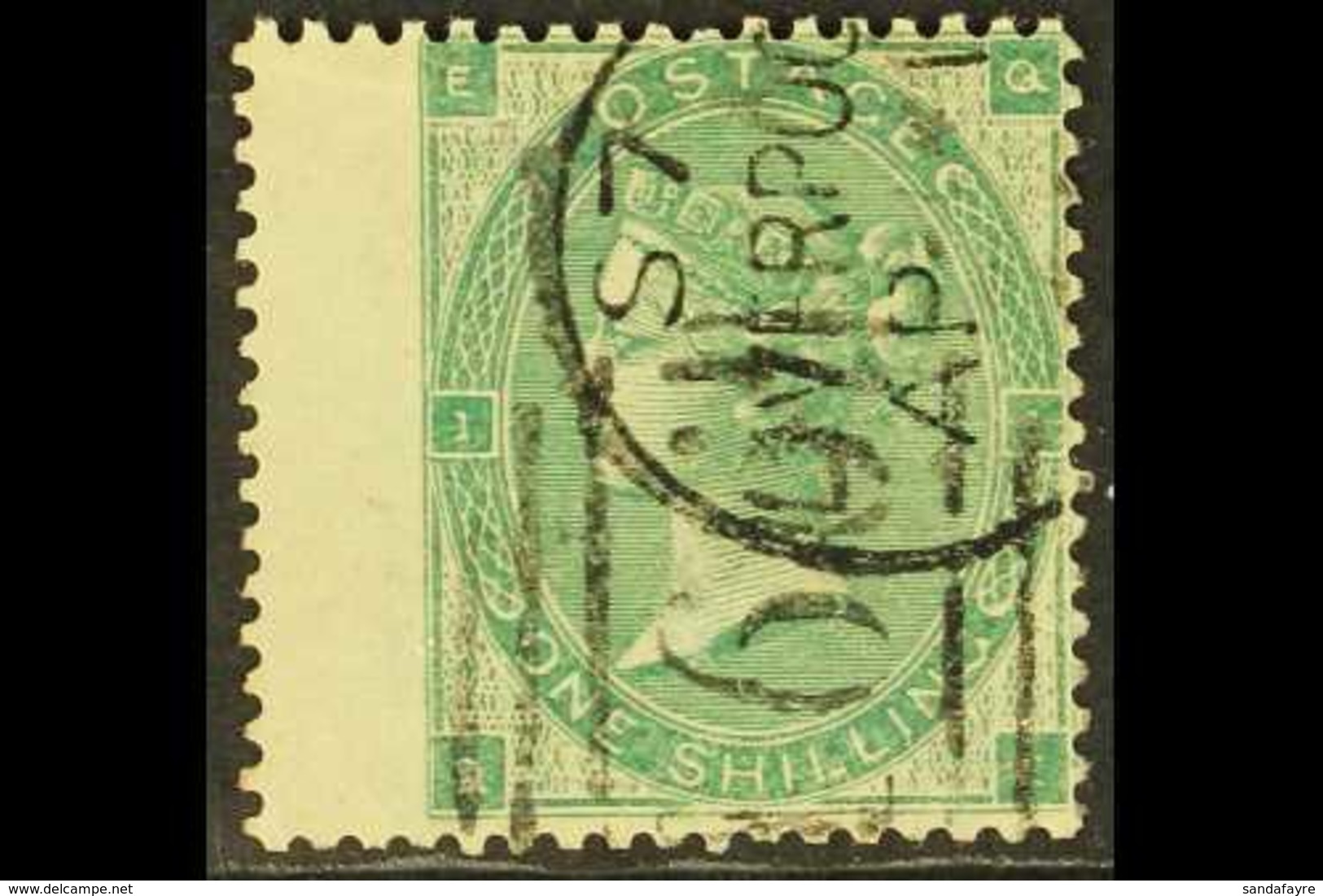 1862-4  1s Green, Plate 1, Small Corner Letters, SG 90, Wing Margin, Fine Used, Cat.£300. For More Images, Please Visit  - Andere & Zonder Classificatie