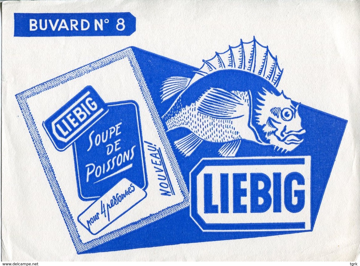 BUVARD LIEBIG Soupe De Poissons - Potages & Sauces