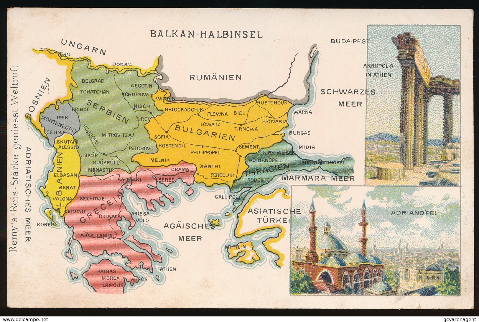 LANDKAART  - BALKAN - HALBINSEL - Landkaarten