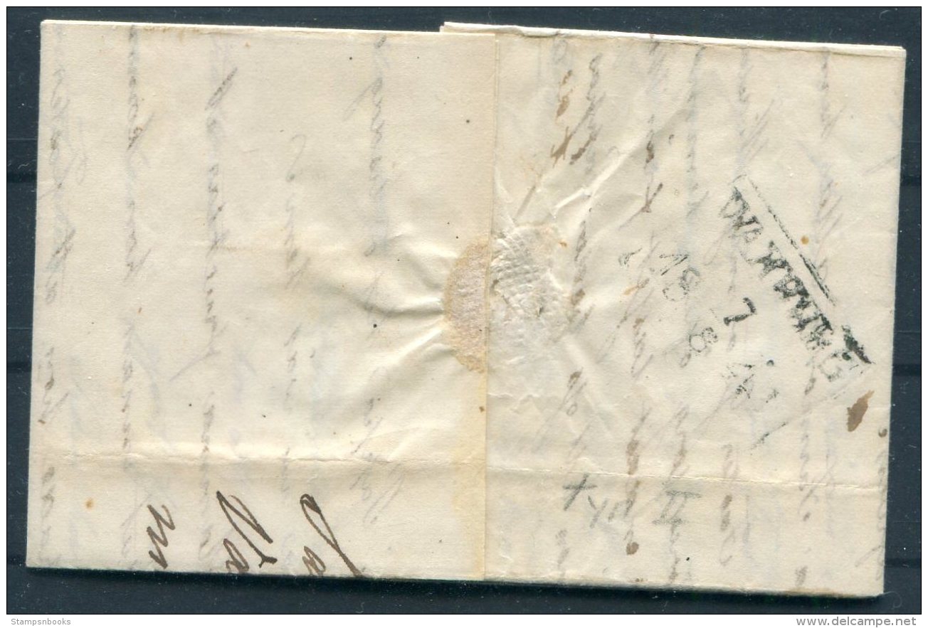 1844 Sweden Entire Warberg - Falkenberg - ... - 1855 Prephilately