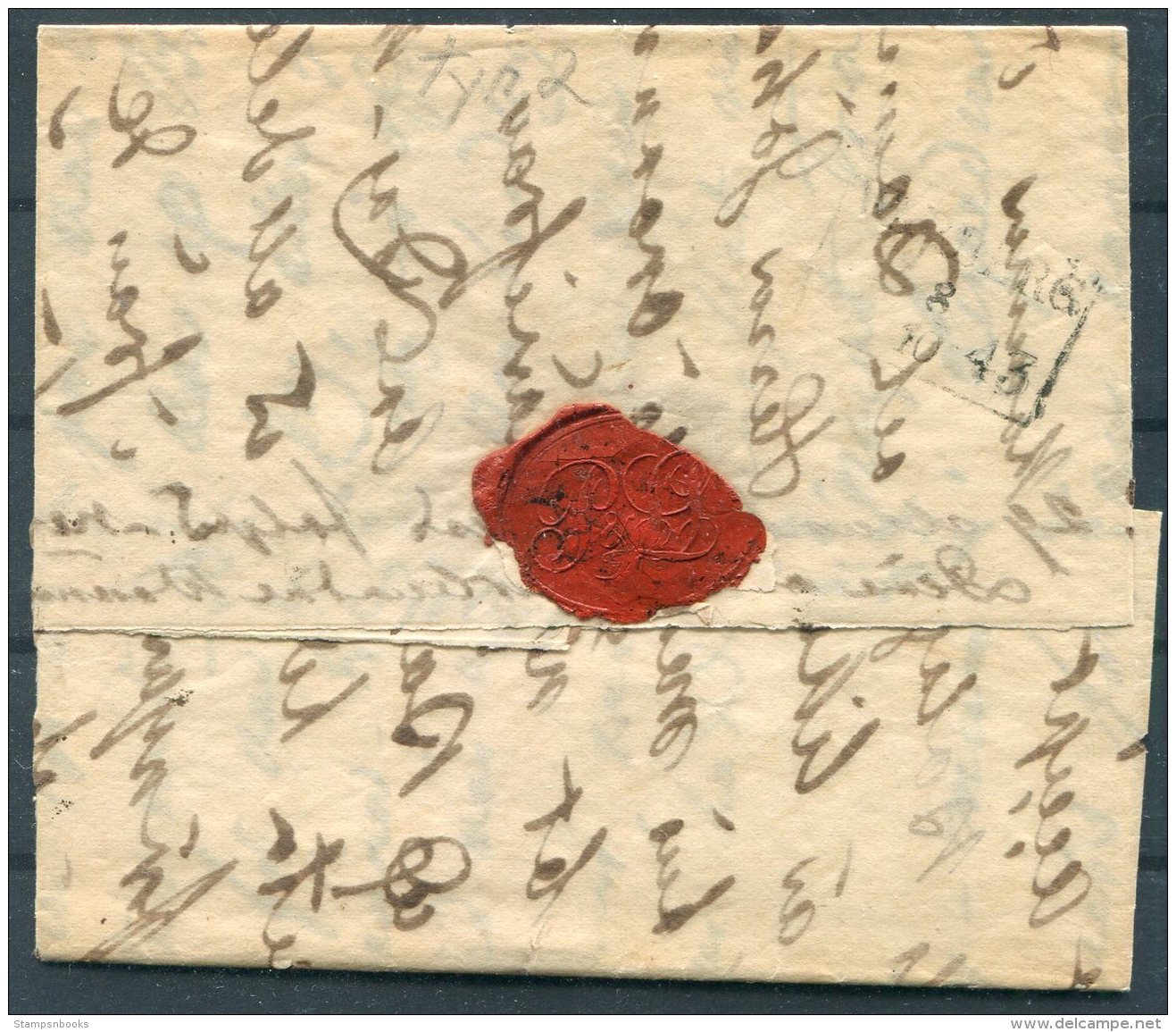 1843 Sweden Entire Warberg - Falkenberg - Prefilatelia