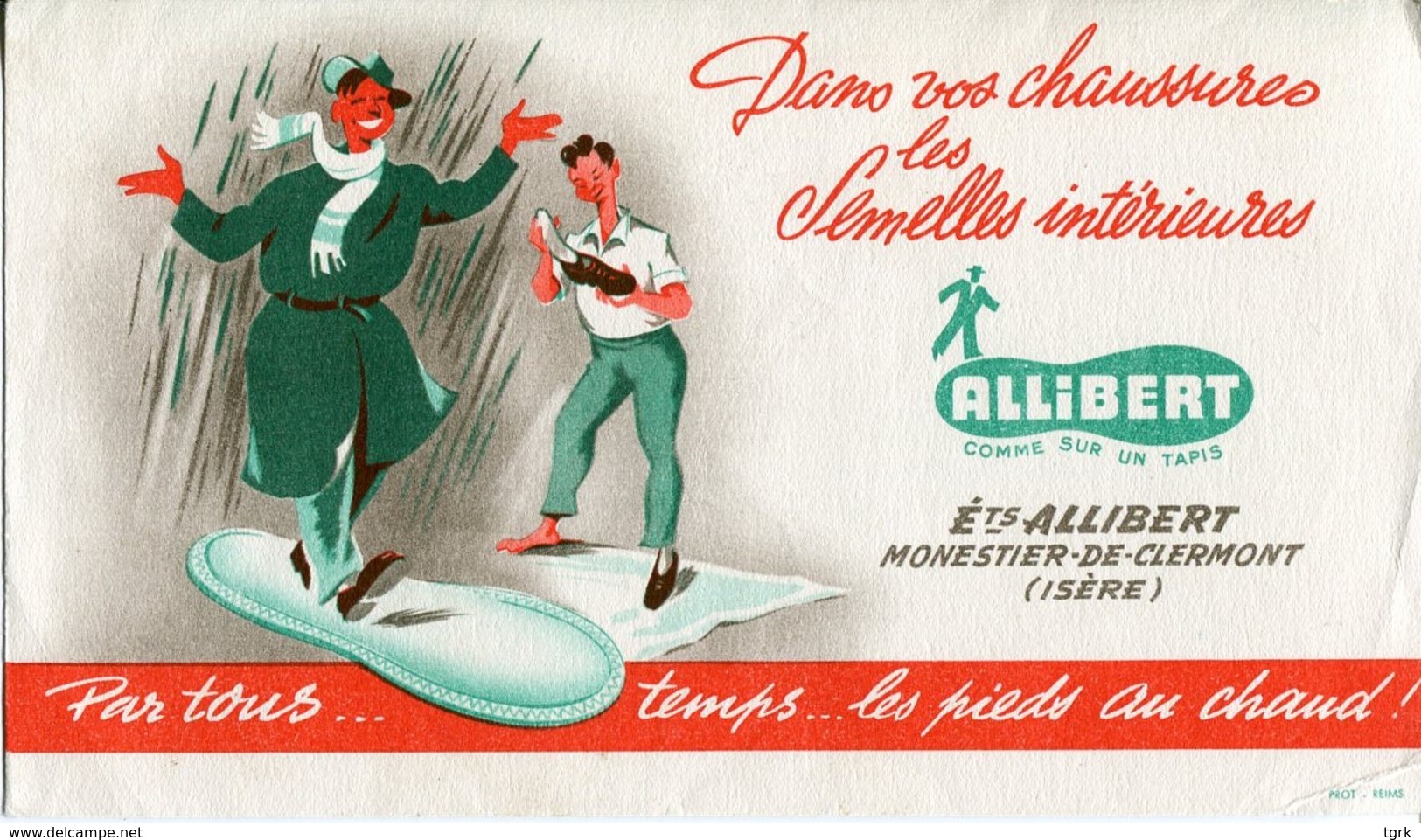 BUVARD Semelles Intérieures ALLIBERT MONESTIER DE CLERMONT Isère - Chaussures