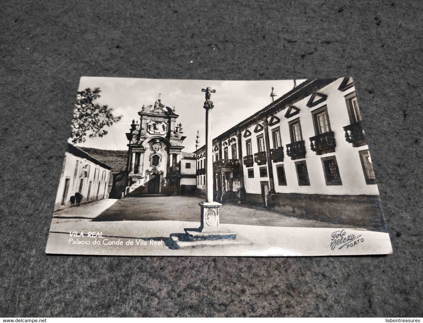 ANTIQUE PHOTO POSTCARD PORTUGAL VILA REAL - PALACIO DO CONDE DE VILA REAL - CIRCULATED 1940 - Vila Real