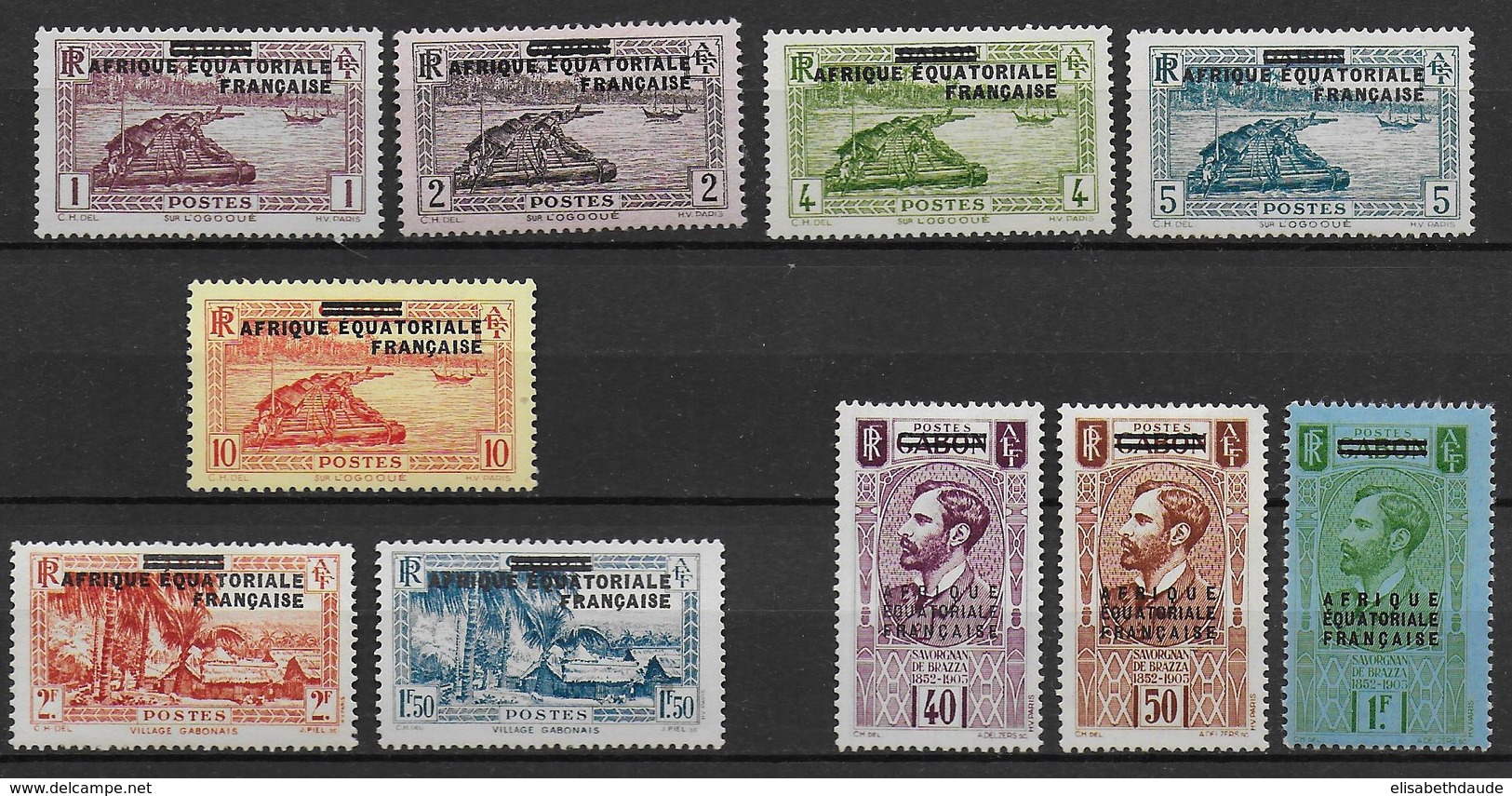 AEF - YT N° 17/26 * - CHARNIERE CORRECTE - COTE = 80 EUR. - Unused Stamps