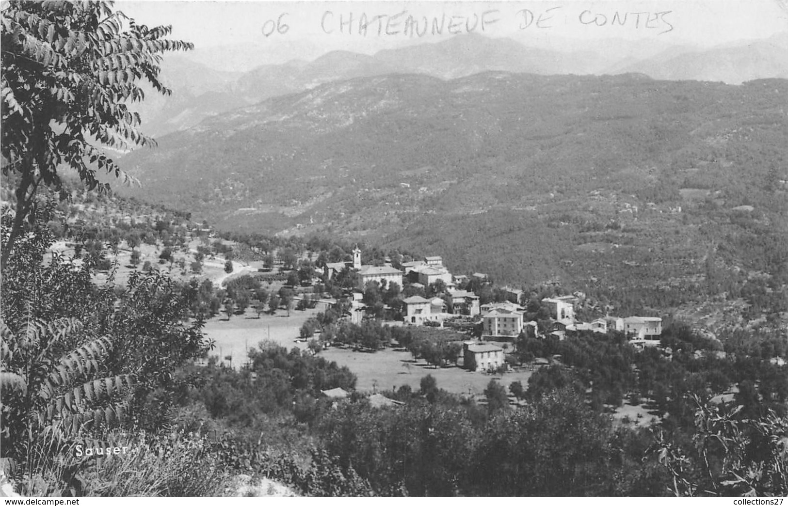 06-CHATEAUNEUF-DE-CONTES- VUE GENERALE - Contes