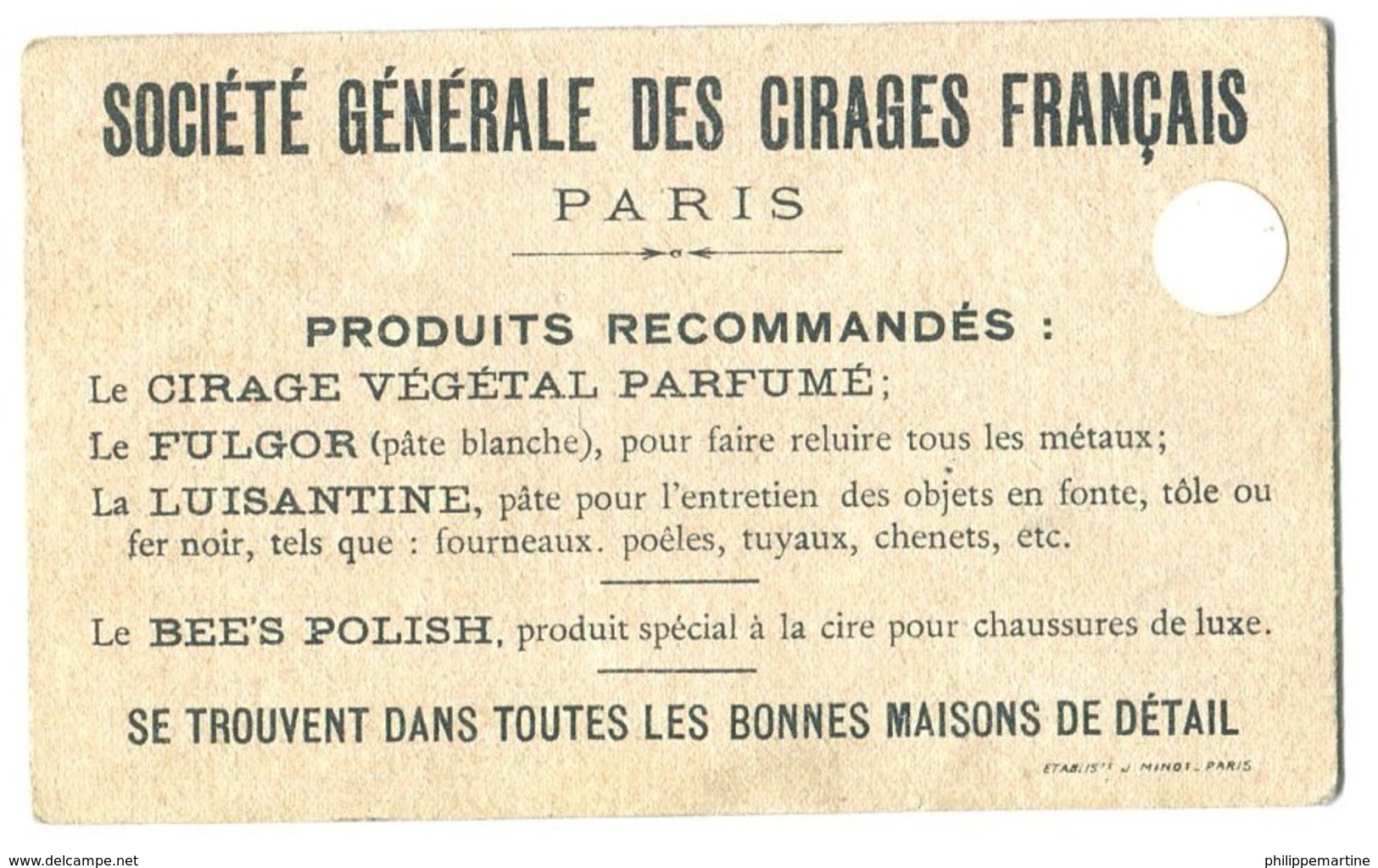 Société Générale Des Cirages Français - 1er Décembre 1851 - Autres & Non Classés