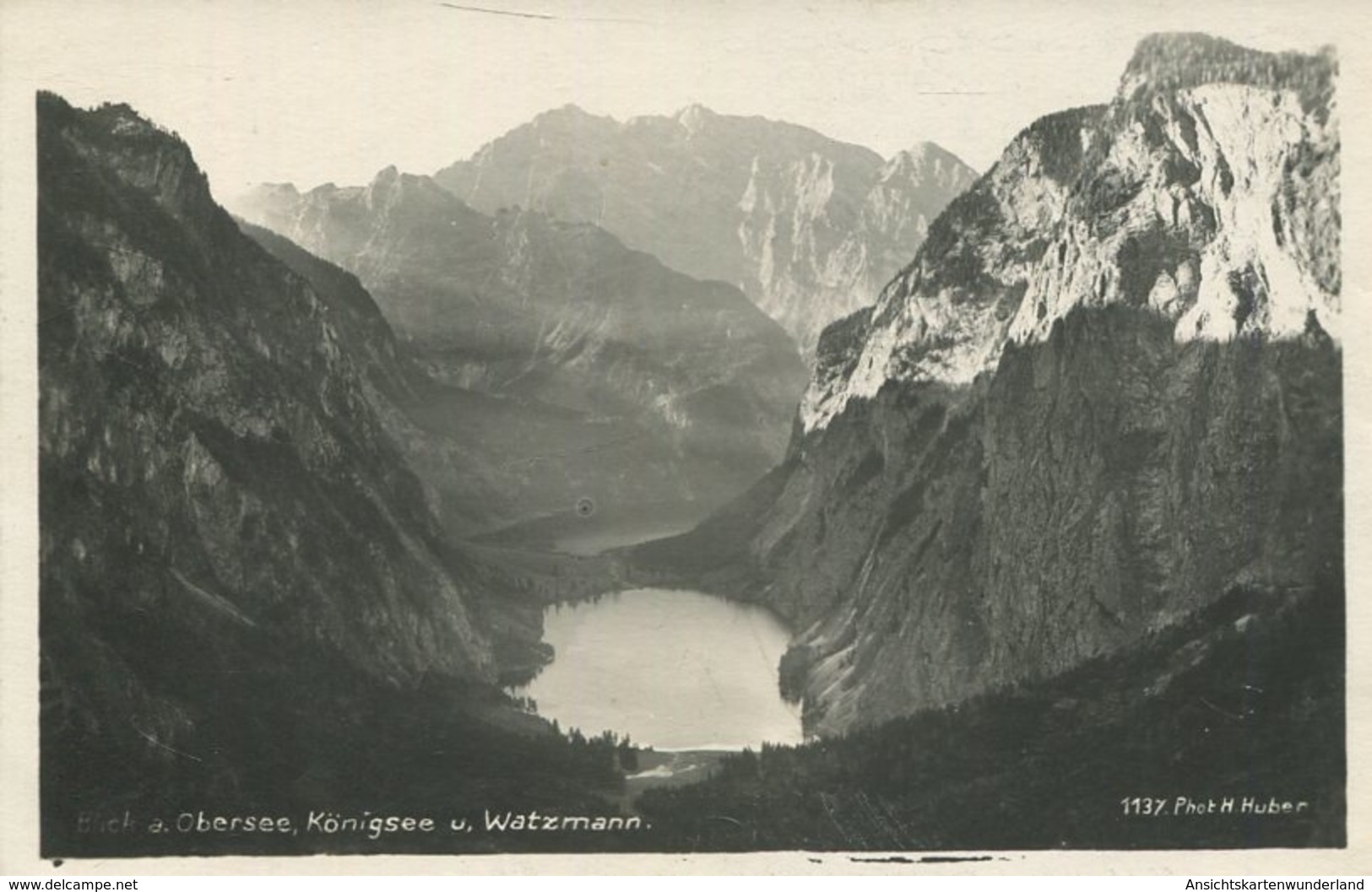 004975  Blick A. Obersee, Königsee U. Watzmann  1917 - Sonstige & Ohne Zuordnung