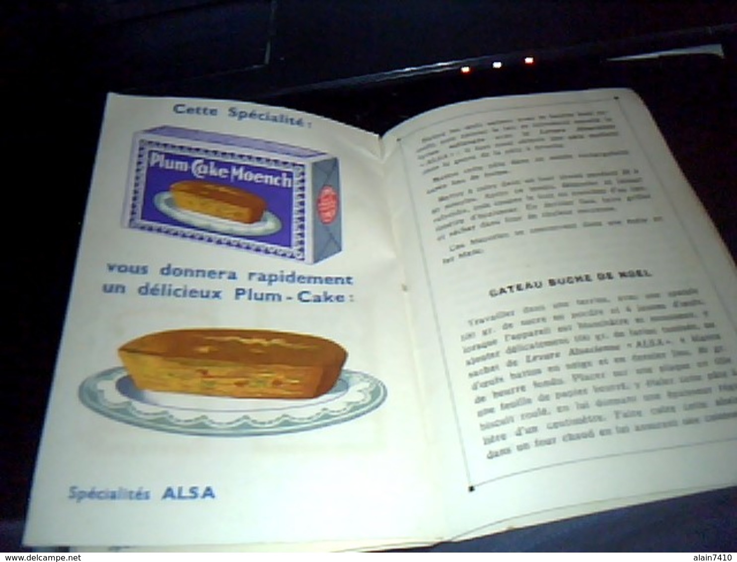 carnet publicitaire levure alsacienne  alsa ets moench recette de  cuisine edition  speciale