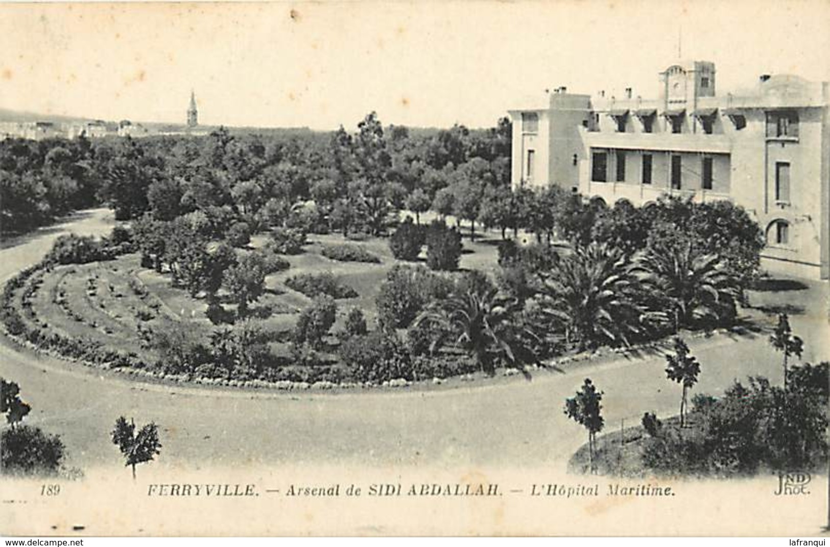 Pays Div : Ref M178- Tunisie - Ferryville - Arsenal De Sidi Abdallah -santé - Hopital Maritime  - Carte Bon Etat  - - Tunisie