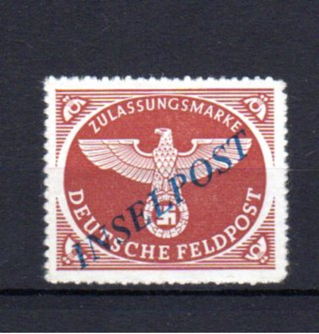 Deutsches Reich INSELPOST  Agramer Aufdruck Mi Nr.2   *  Erstfalz    (  X   2174  ) - Ungebraucht