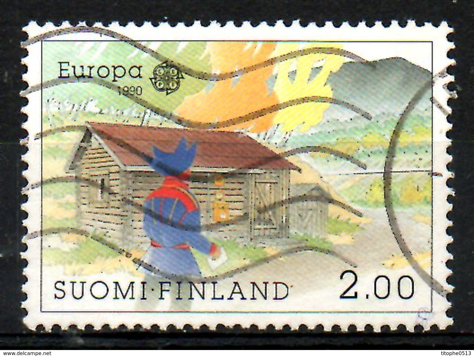 FINLANDE. N°1074 Oblitéré De 1990. Bâtiment Postal. - 1990