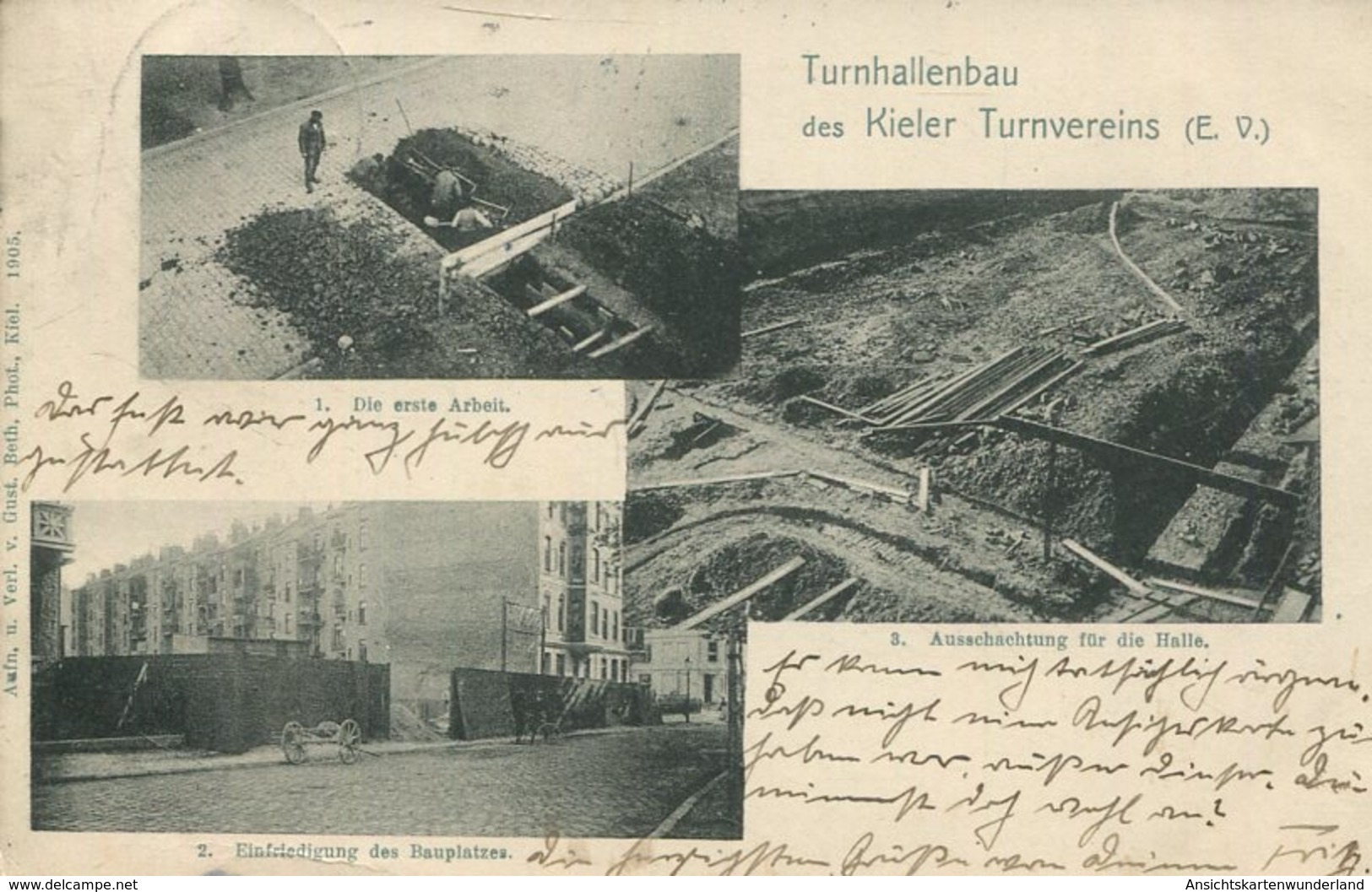 004994  Turnhallenbau Des Kieler Turnvereins  1910 - Kiel