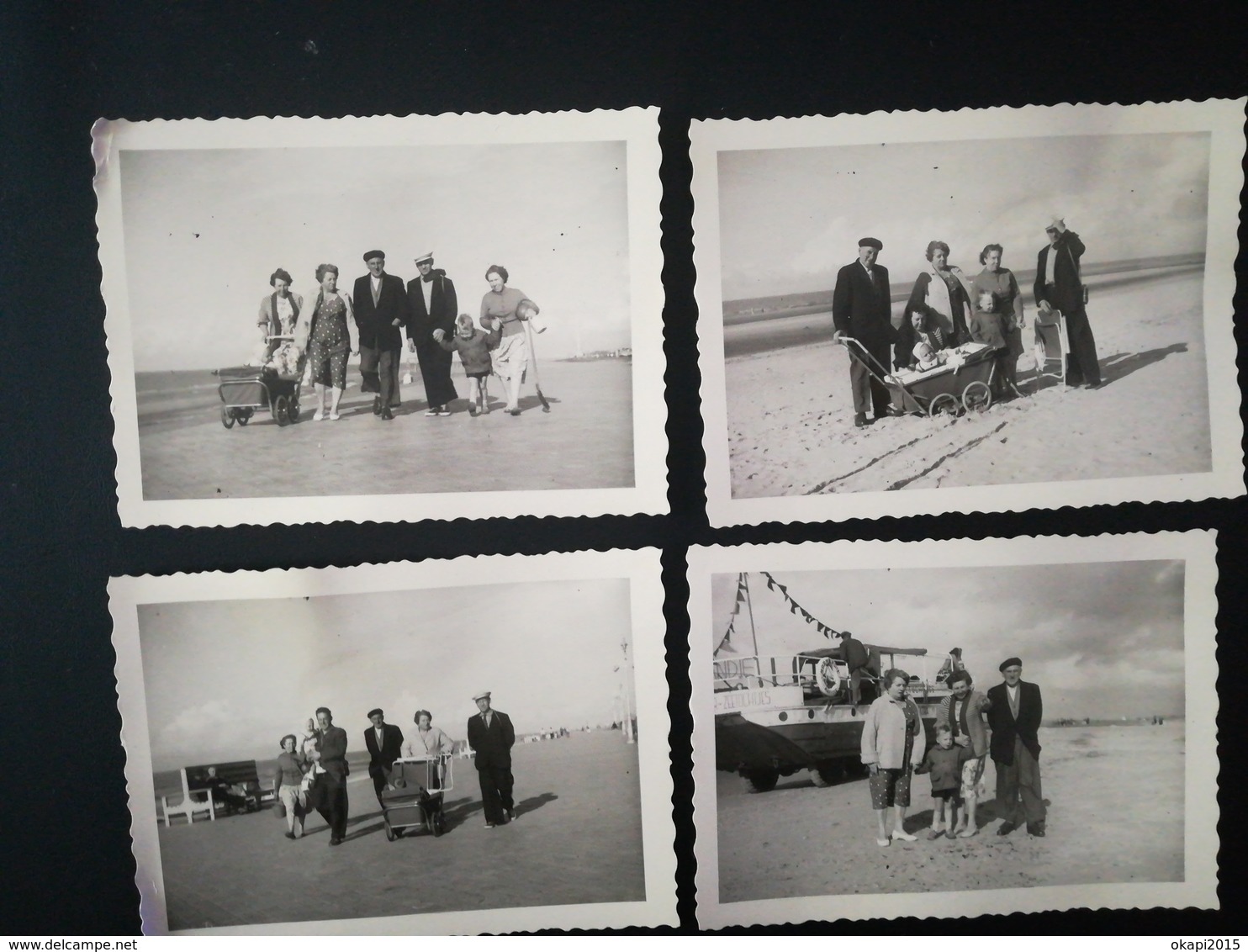 PLAGE MER MAILLOTS TENUES DÉCONTRACTÉES VACANCES LOT 15 PHOTOS DONT 7 PHOTOS DE FAMILLES À OSTENDE FLANDRE  BELGIQUE