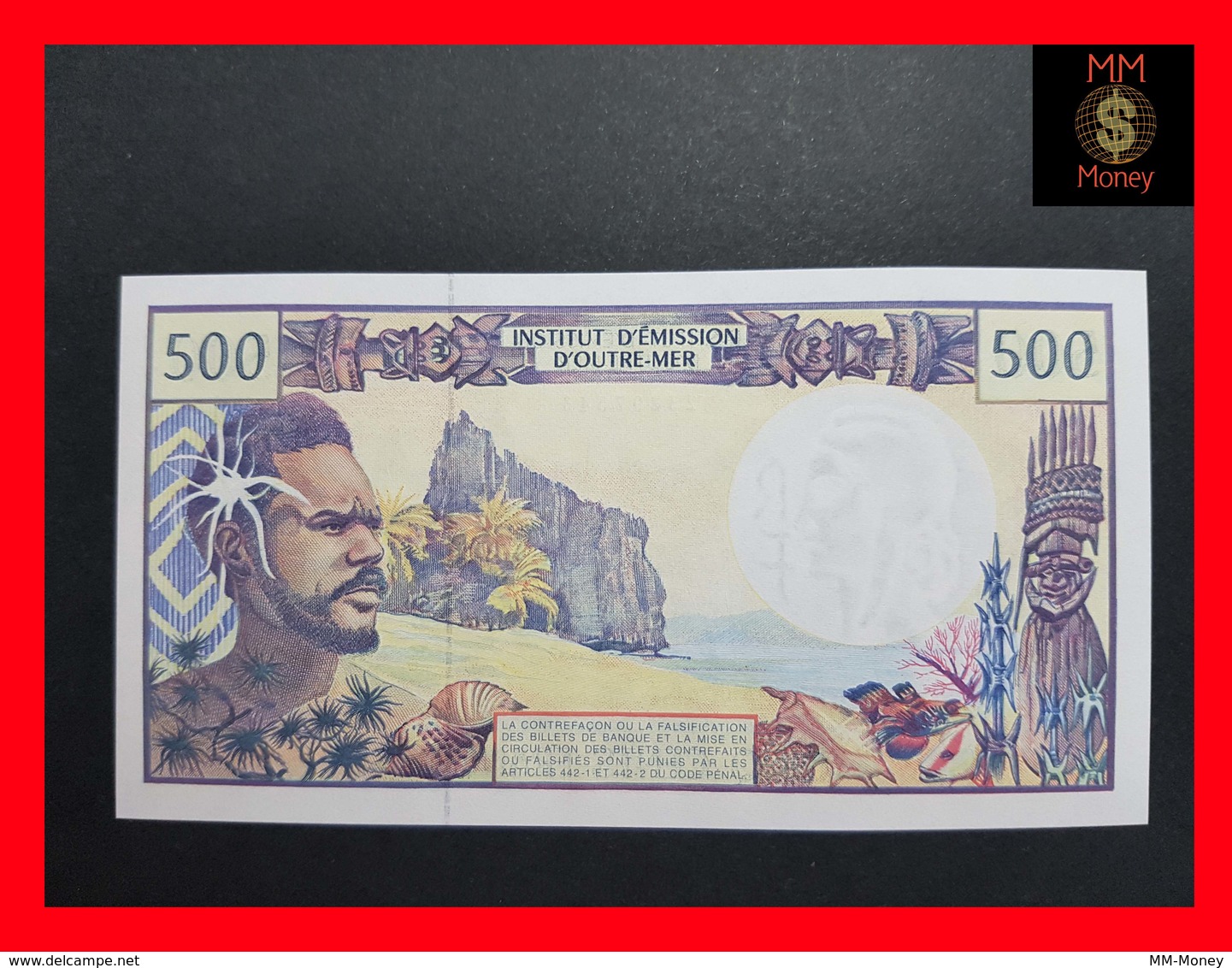 French Pacific Territories (CFP) 500 Francs 2002 P. 1 Sign. 8   Severino - Redouin - Teyssere   UNC - Französisch-Pazifik Gebiete (1992-...)