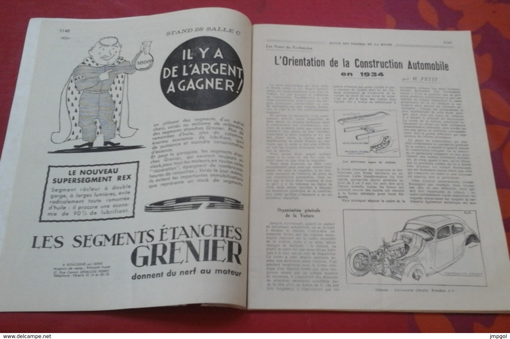 Revue Des Usagers De La Route Octobre 1934 Dôle Notre Dame Canal Des Tanneurs,Salon Auto 1934 Sécurité Nouveautés - Auto