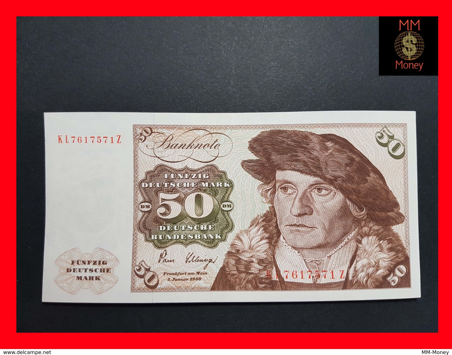 Germany 50 Marks 1980 P. 33 XF - 50 Deutsche Mark