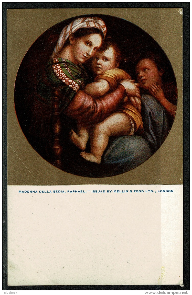 RB 1217 -  Early Advertising Postcard - Mellin's Food For Children - Religion Art Theme - Advertising