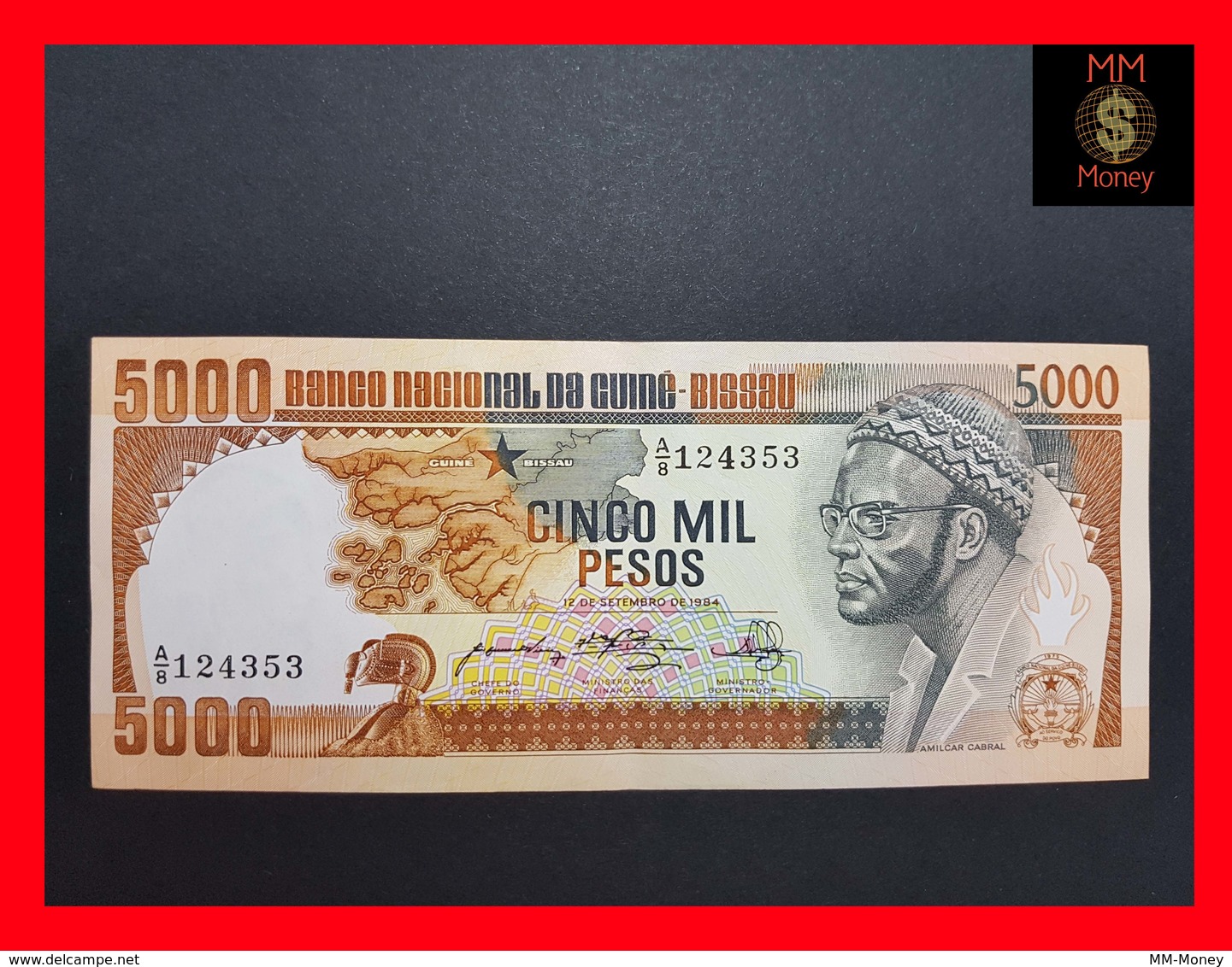 Guinea-Bissau 5.000 5000 Pesos 12.9.1984  P. 9  AU - Guinea-Bissau