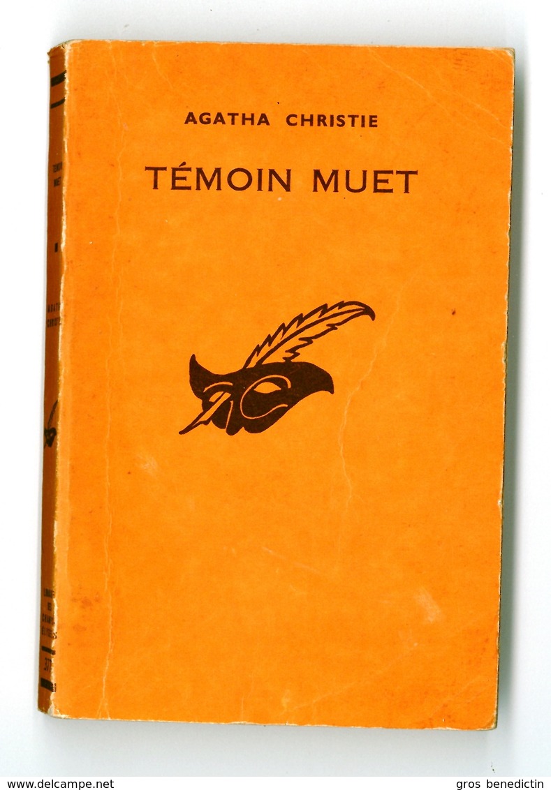 Le Masque N°377 - Agatha Christie - "Témoin Muet" - 1965 - &Ben&Mask&Pol&Chris - Le Masque