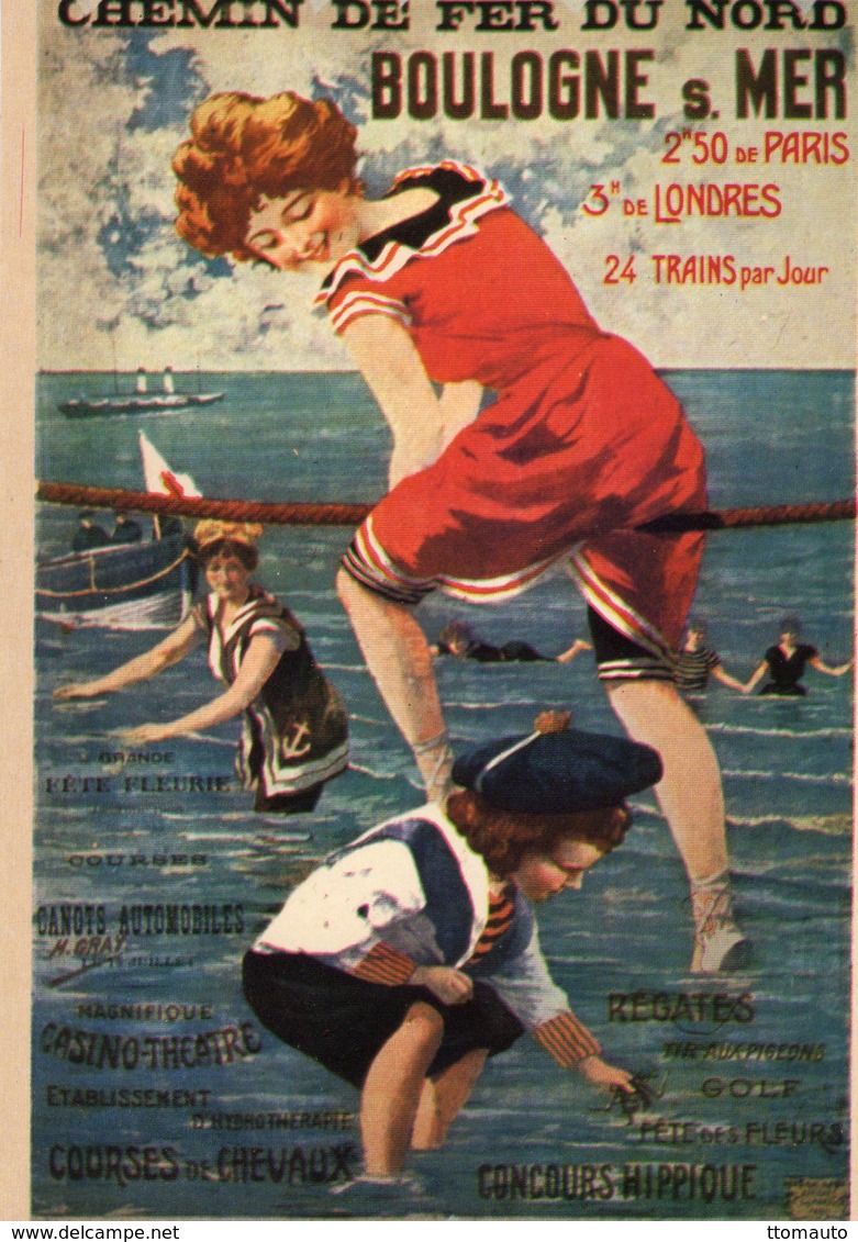 Chemin De Fer Du Nord  -  BOULOGNE-SUR-MER  - Publicité   -  Carte Postale Promo - Autres & Non Classés